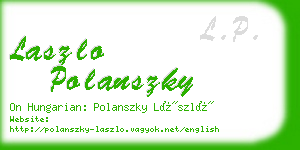 laszlo polanszky business card